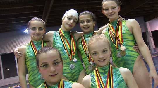 Natation synchronisée - Les castors championnes ! 