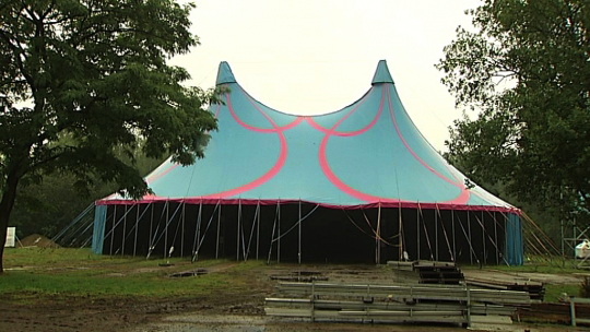 Dour - Le montage du Festival a débuté sous la pluie !