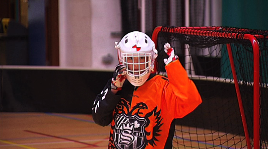 Floorball - Rencontre avec les jeunes du Black Hawks! 