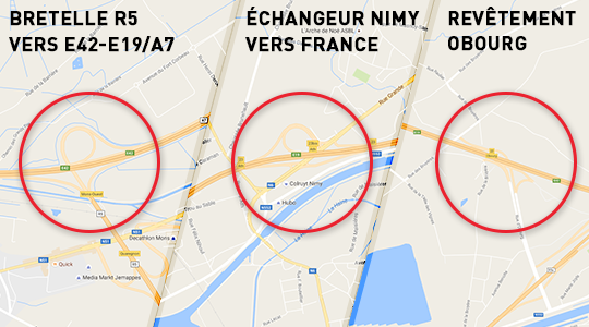 Mons : Info service - Travaux Autoroute