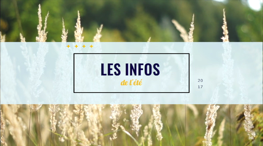 Nos Infos de l'été du 07août