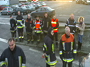 04/12/2009 - Hensies : Manifestation des pompiers au poste frontière