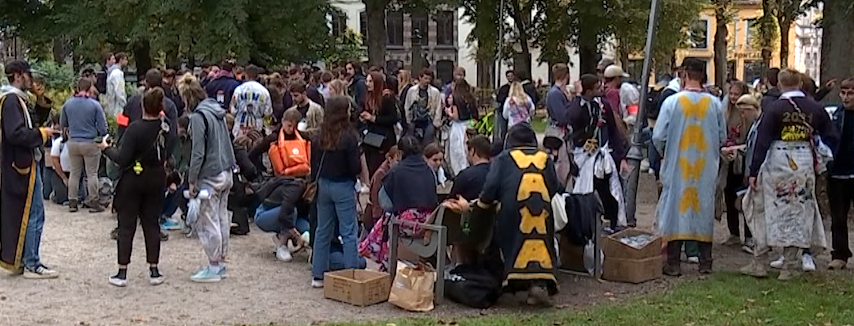 rassemblement d'étudiants baptisés, bleusaille 2022