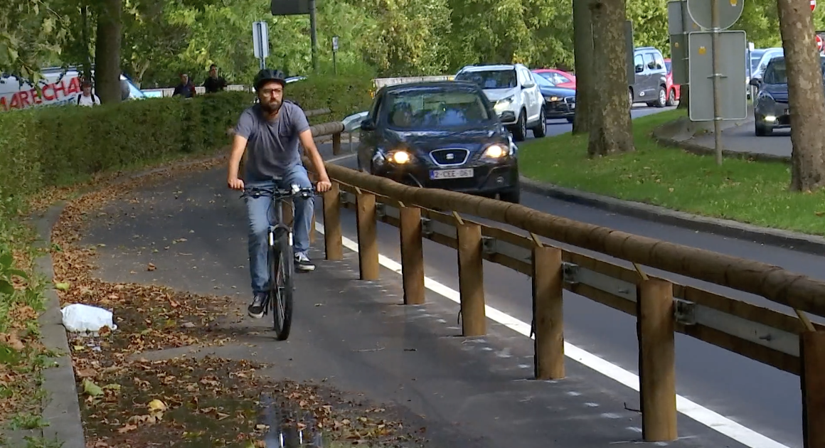 nouvelle piste cyclable à Mons