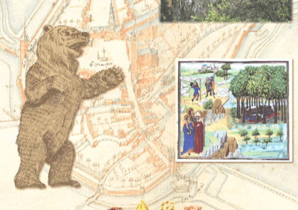 Quartiers d'Histoires: L'ourse à l'origine de la Ville de St. Ghislain.