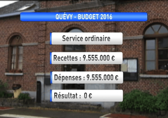 Quévy - Budget 2016 approuvé!