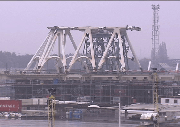 Passerelle de la gare: Bientôt une reprise des travaux?