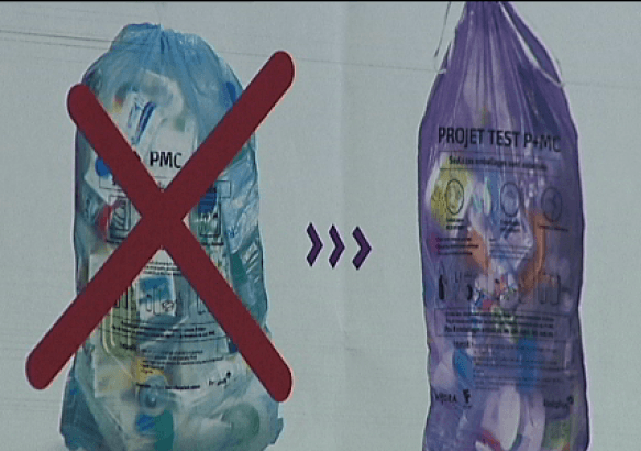 Frameries - Le sac bleu devient mauve !