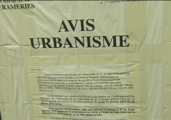 Frameries - Avis à la population pour la ZACC Louis Piérard