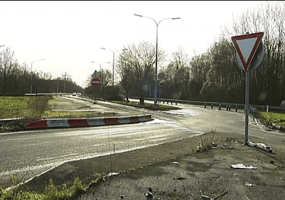 Saint-Ghislain - Aménagement en vue à la sortie d'autoroute