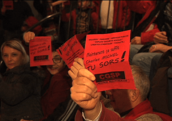 Mons-Borinage - La CGSP Admi veut la peau du gouvernement Michel!