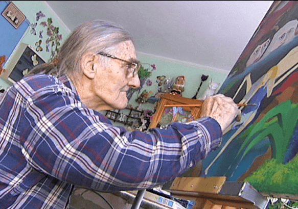 Colfontaine: Jules Flament, un jeune artiste de... 82 ans!
