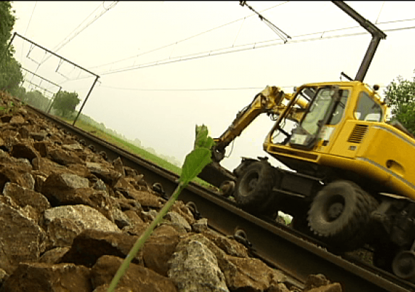 Cuesmes - La ligne de train Mons-Quévy inondée !