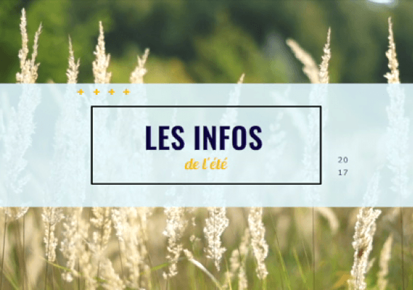 Nos infos de l'été du mardi 18 juillet 2017