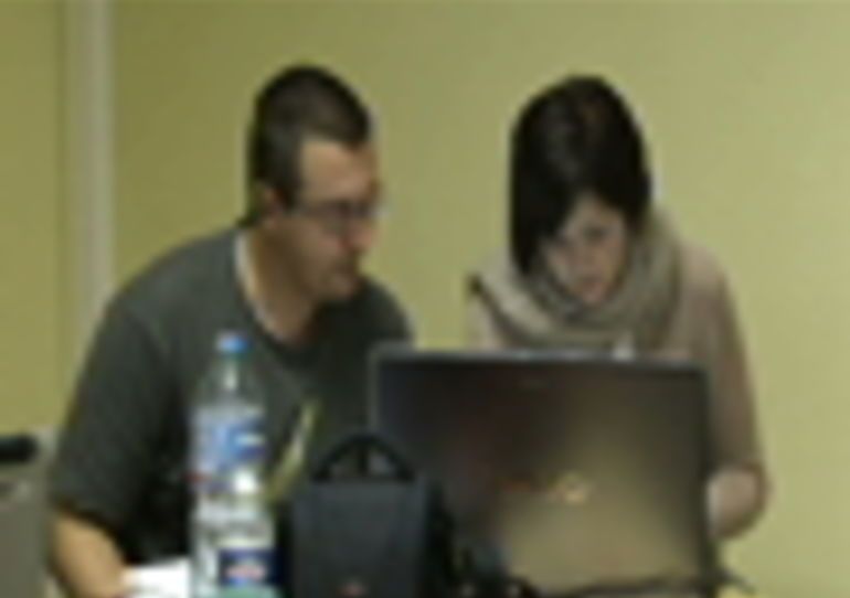 23/10/2009 - Quiévrain : Architecture - Etudiants de Mons et de Valencienne gomment la frontière
