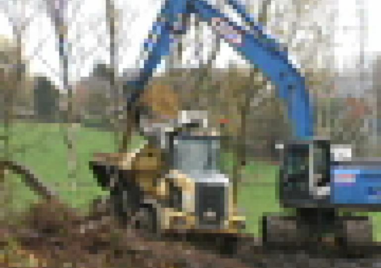 27/11/2009 - Havré : Chantier de réhabilitation d'UCB à Havré