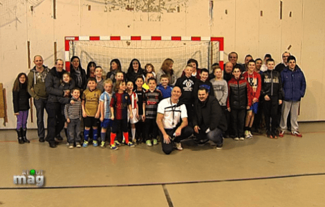 Atout Mag au futsal avec les jeunes de Colfontaine