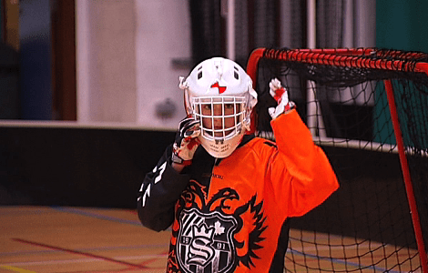 Floorball - Rencontre avec les jeunes du Black Hawks! 